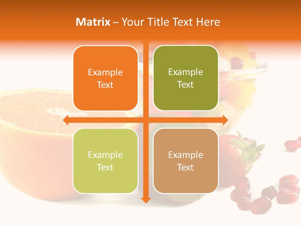 Fresh Sweet Vegetarian PowerPoint Template