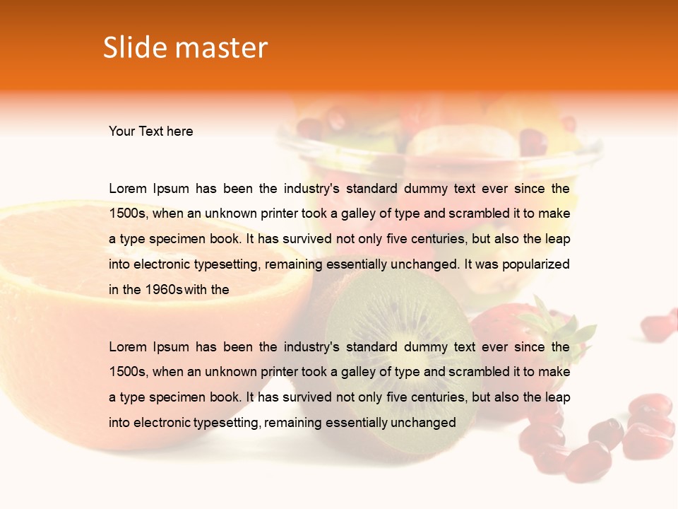 Fresh Sweet Vegetarian PowerPoint Template