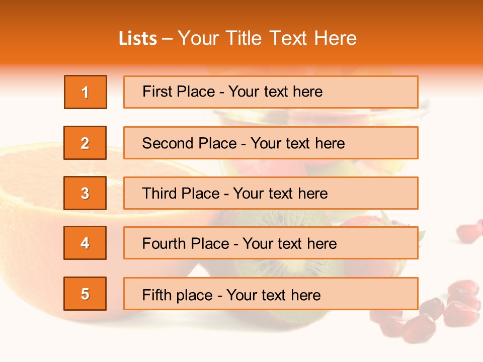 Fresh Sweet Vegetarian PowerPoint Template