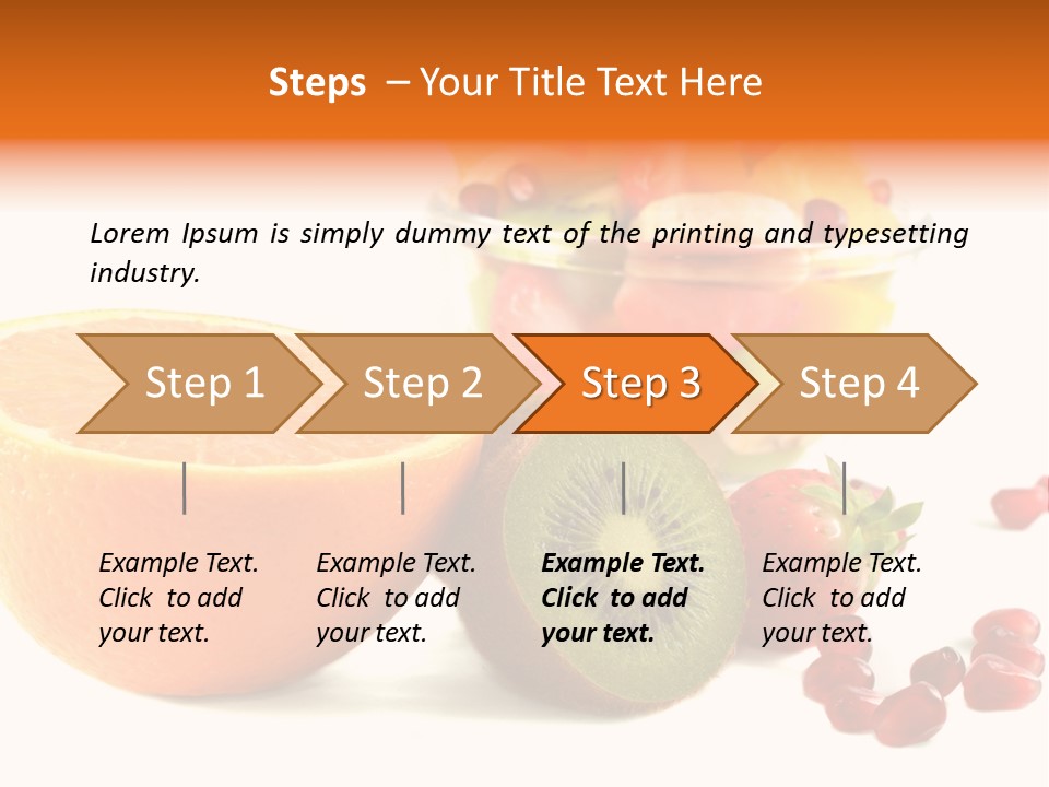 Fresh Sweet Vegetarian PowerPoint Template