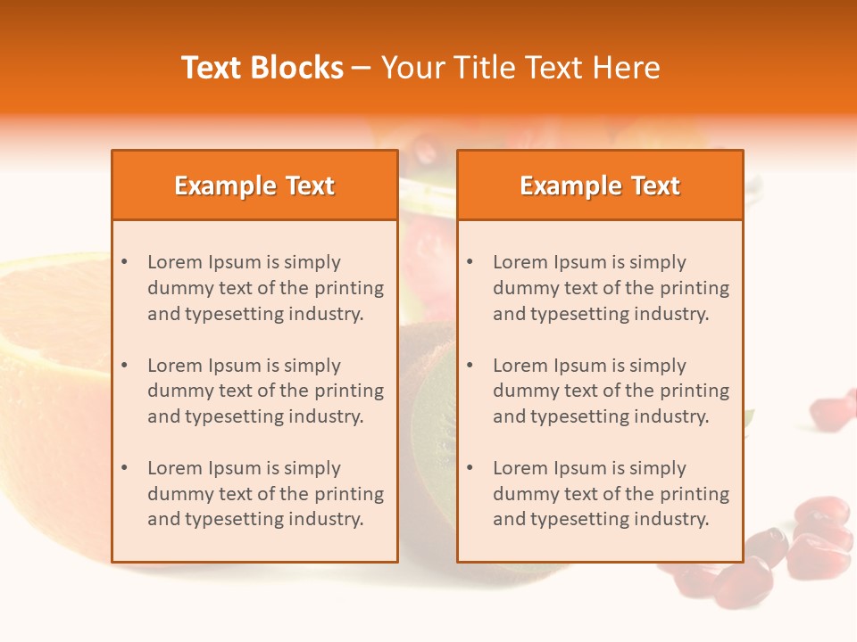 Fresh Sweet Vegetarian PowerPoint Template