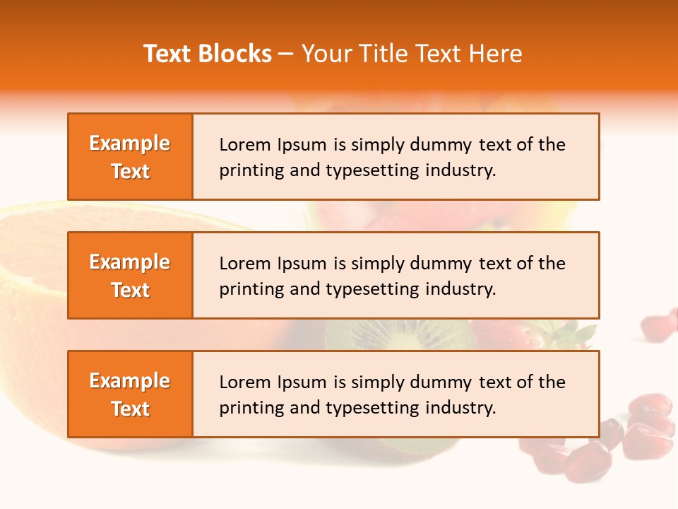 Fresh Sweet Vegetarian PowerPoint Template