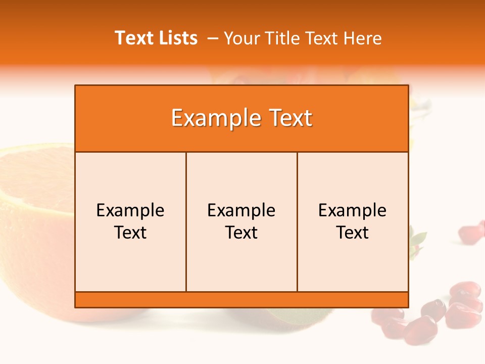 Fresh Sweet Vegetarian PowerPoint Template
