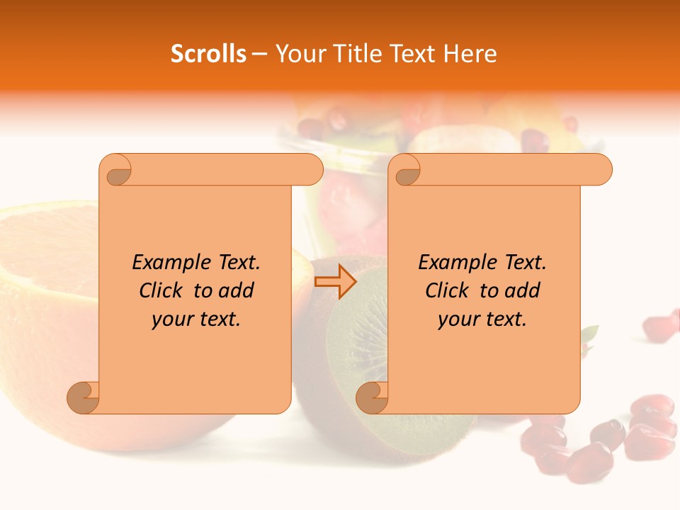 Fresh Sweet Vegetarian PowerPoint Template