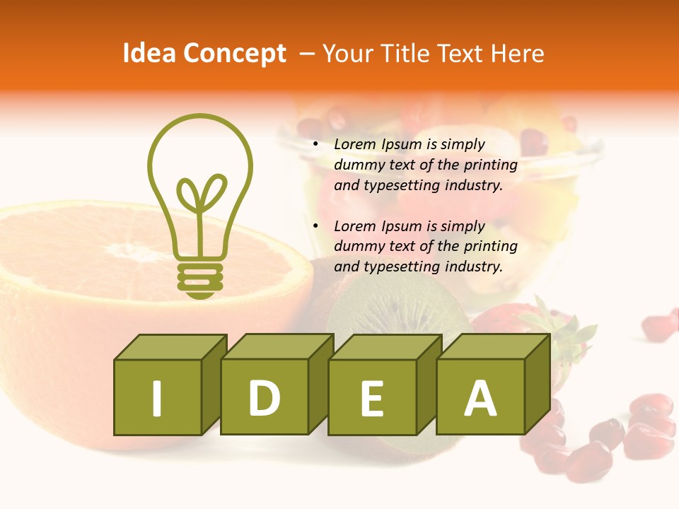 Fresh Sweet Vegetarian PowerPoint Template