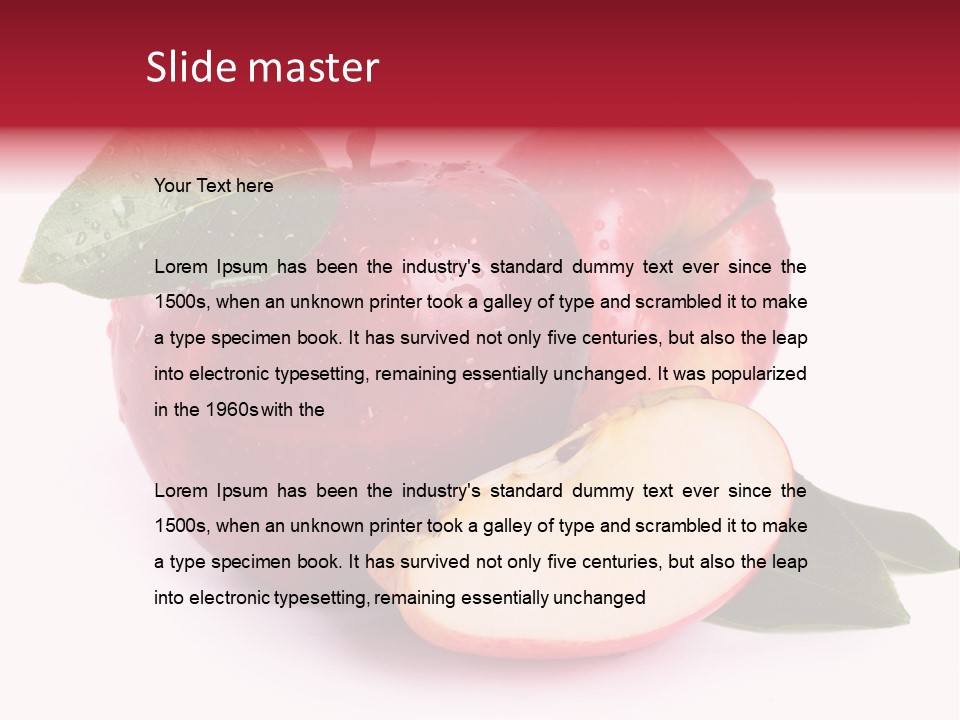 Juice Background White PowerPoint Template