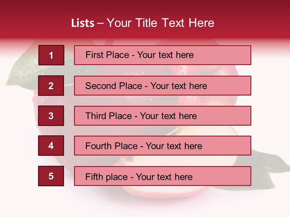 Juice Background White PowerPoint Template