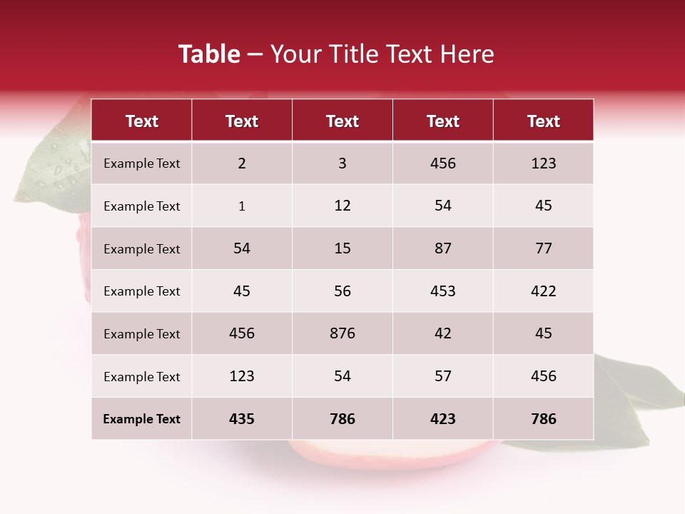 Juice Background White PowerPoint Template