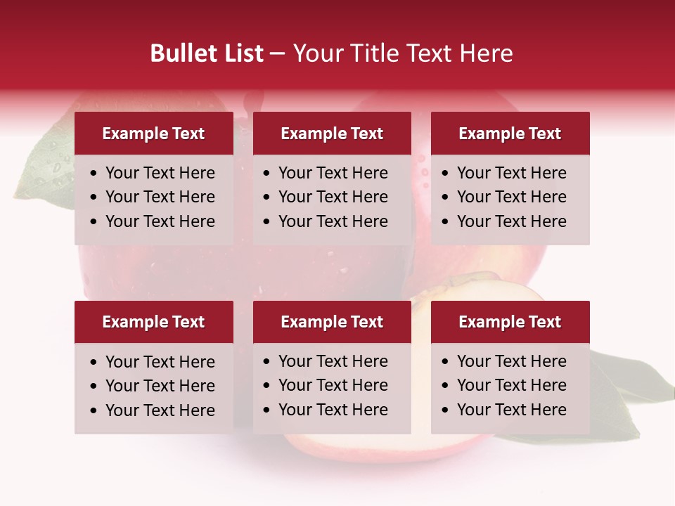 Juice Background White PowerPoint Template