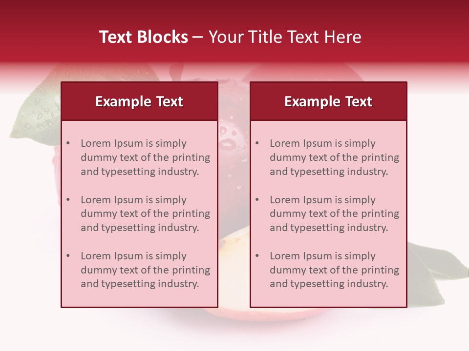 Juice Background White PowerPoint Template