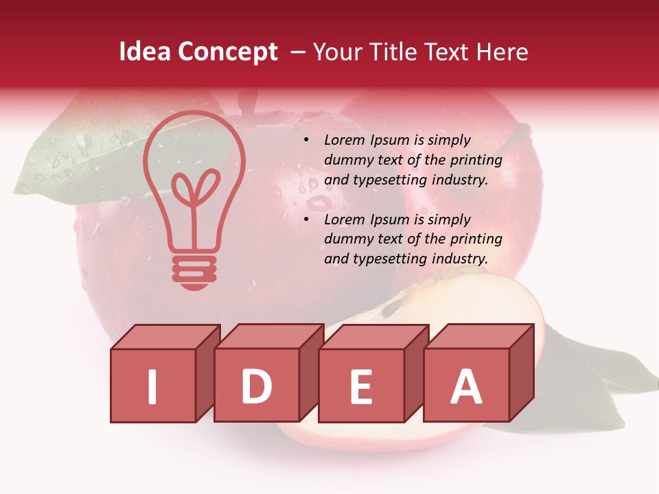 Juice Background White PowerPoint Template