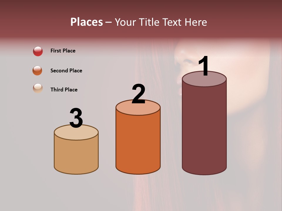 Woman Border Girl PowerPoint Template