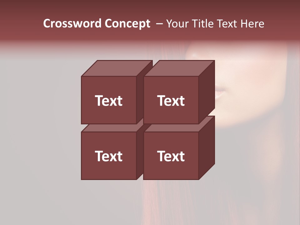 Woman Border Girl PowerPoint Template