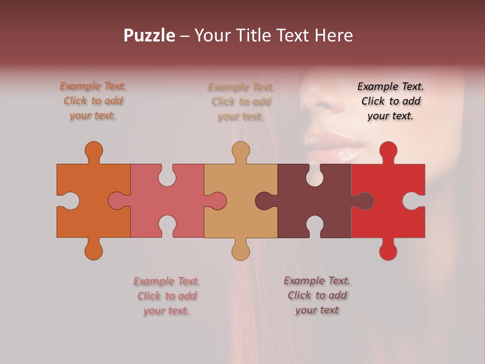 Woman Border Girl PowerPoint Template