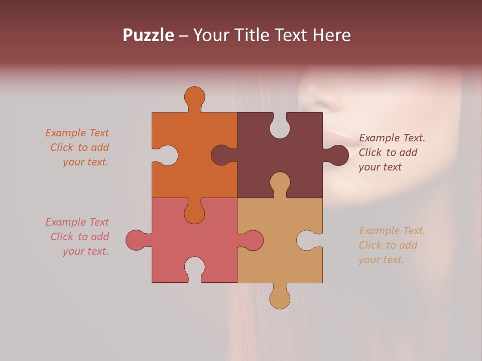 Woman Border Girl PowerPoint Template