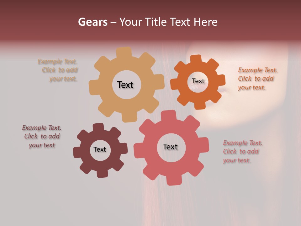 Woman Border Girl PowerPoint Template