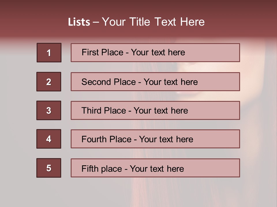 Woman Border Girl PowerPoint Template