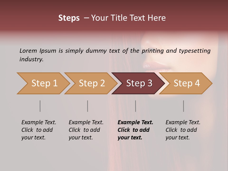 Woman Border Girl PowerPoint Template