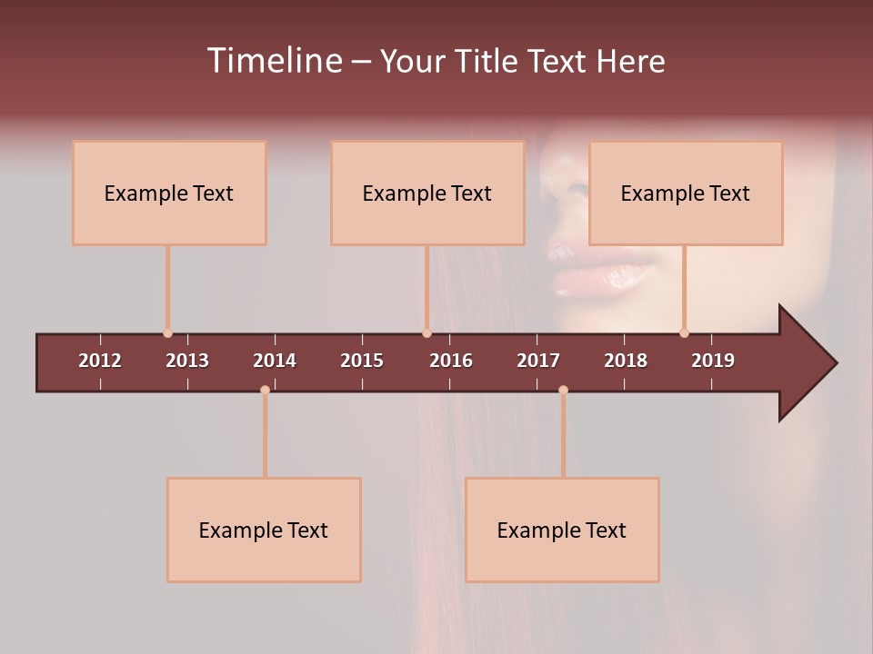 Woman Border Girl PowerPoint Template