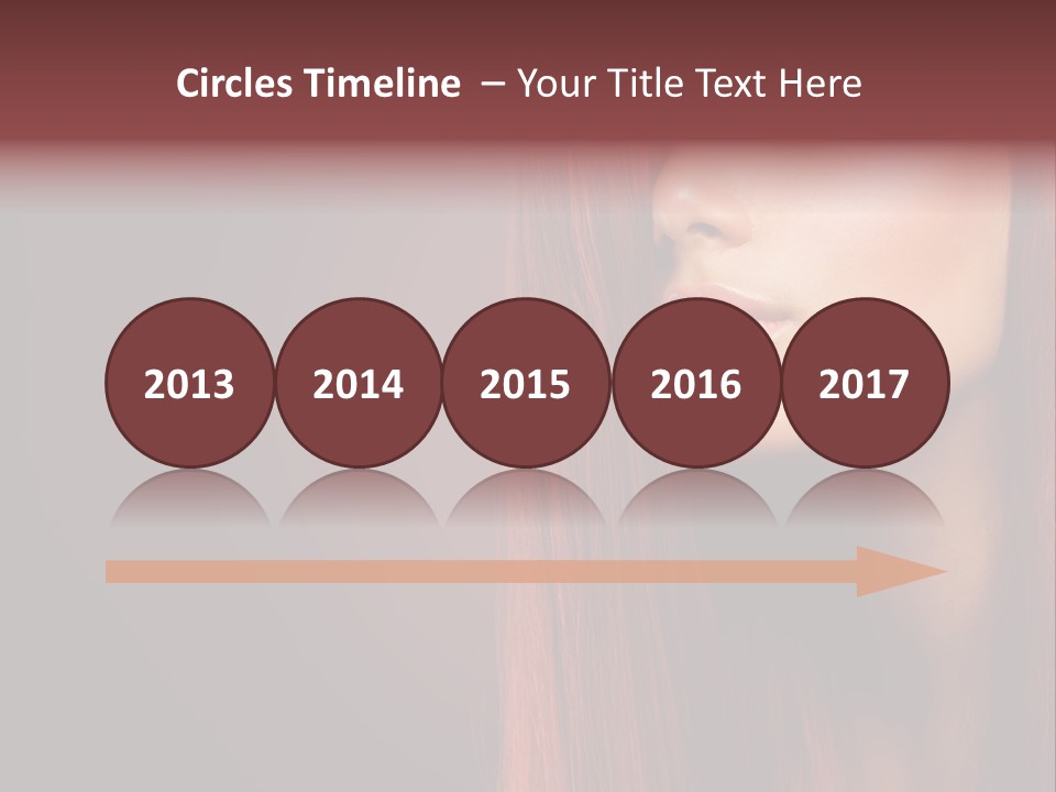 Woman Border Girl PowerPoint Template