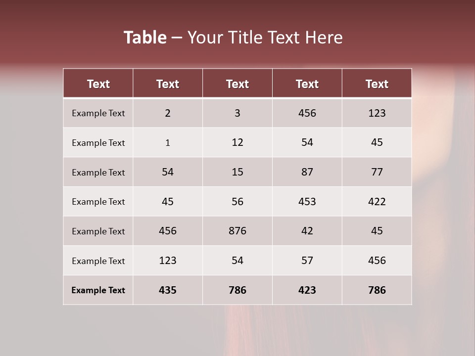 Woman Border Girl PowerPoint Template