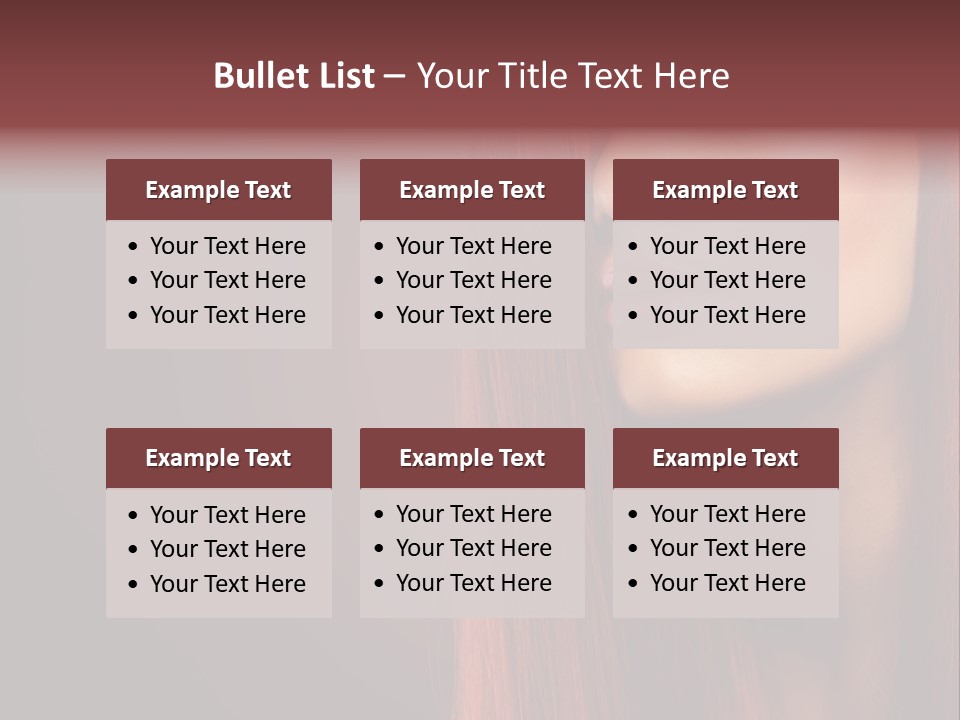 Woman Border Girl PowerPoint Template