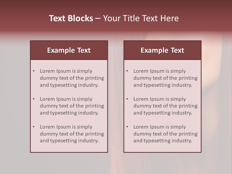 Woman Border Girl PowerPoint Template