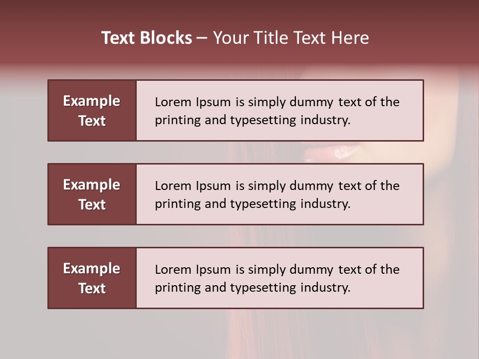 Woman Border Girl PowerPoint Template