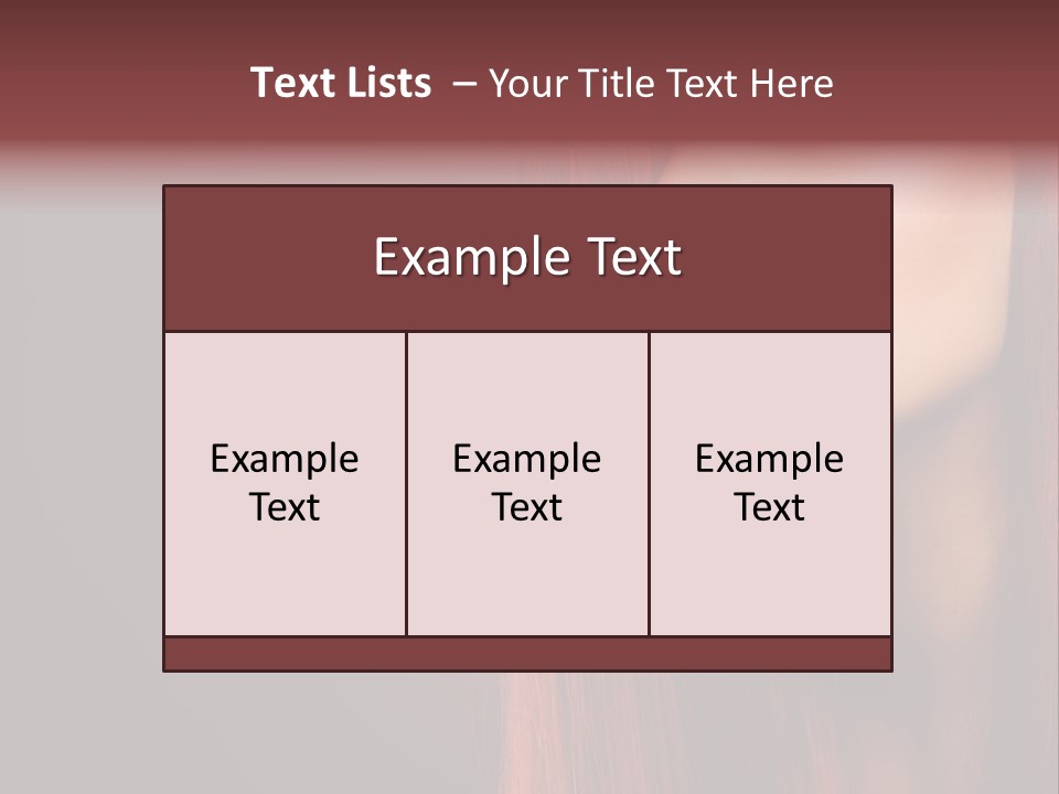 Woman Border Girl PowerPoint Template