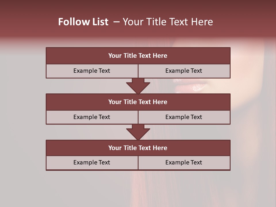 Woman Border Girl PowerPoint Template