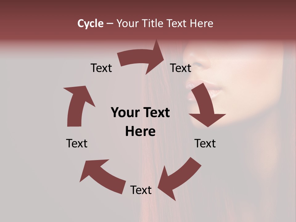 Woman Border Girl PowerPoint Template