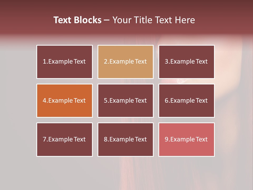 Woman Border Girl PowerPoint Template