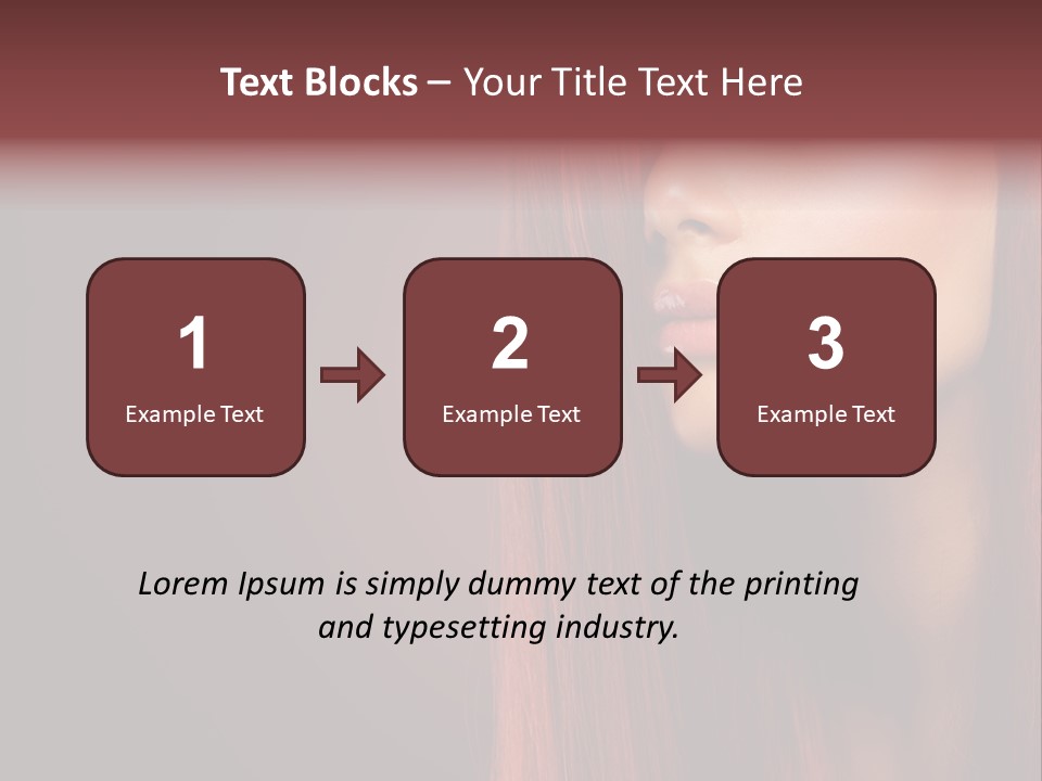 Woman Border Girl PowerPoint Template