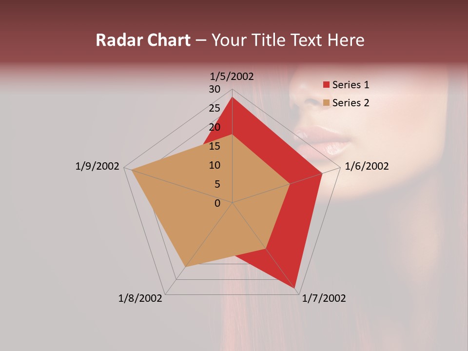 Woman Border Girl PowerPoint Template
