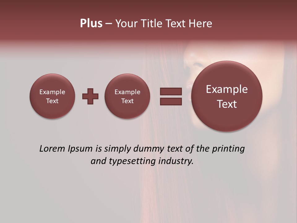 Woman Border Girl PowerPoint Template