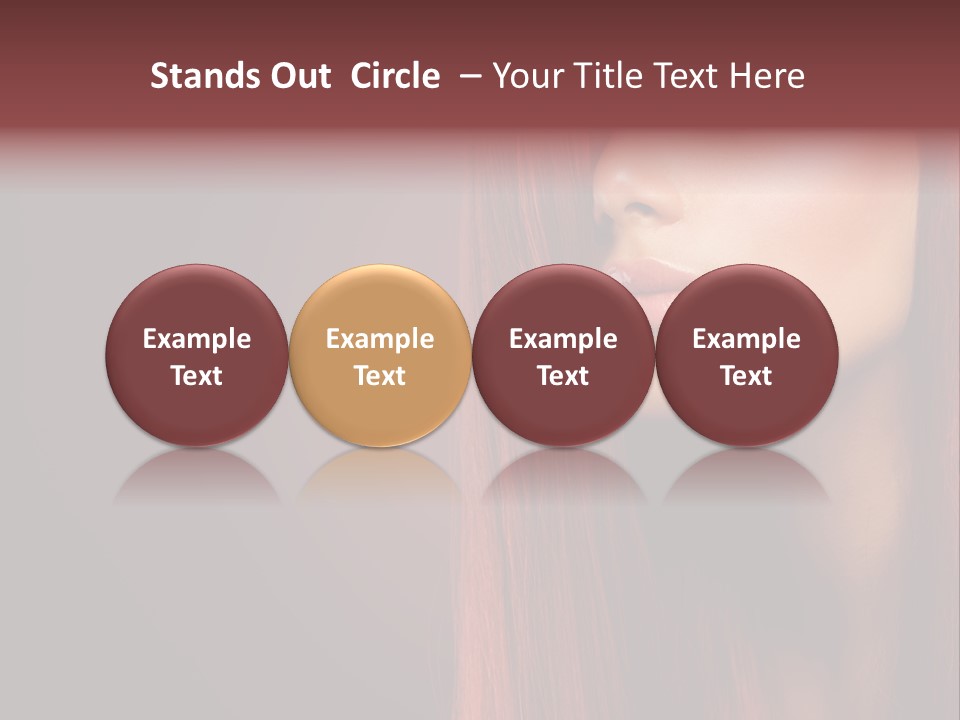 Woman Border Girl PowerPoint Template