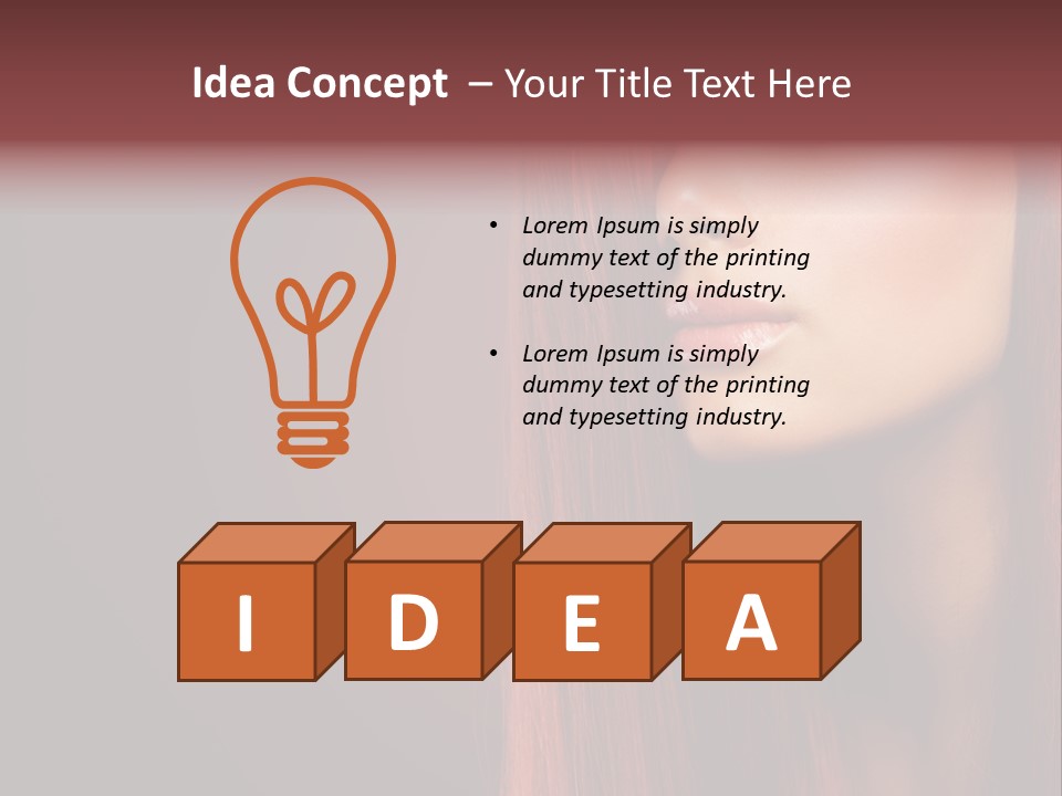 Woman Border Girl PowerPoint Template