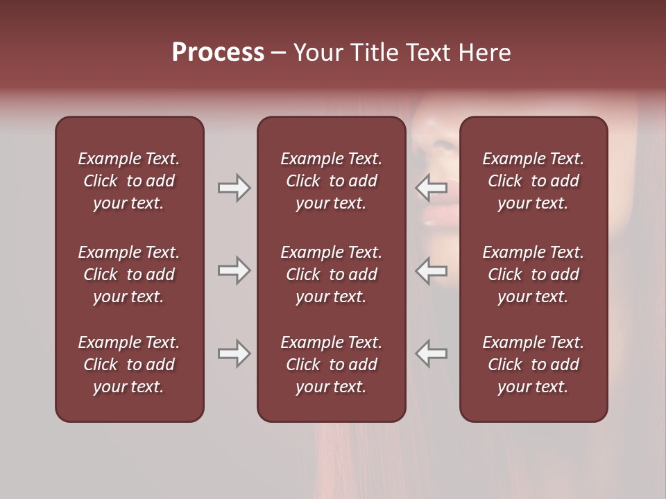 Woman Border Girl PowerPoint Template