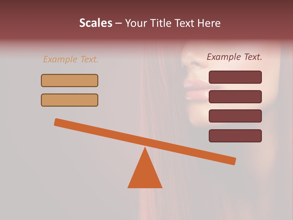 Woman Border Girl PowerPoint Template