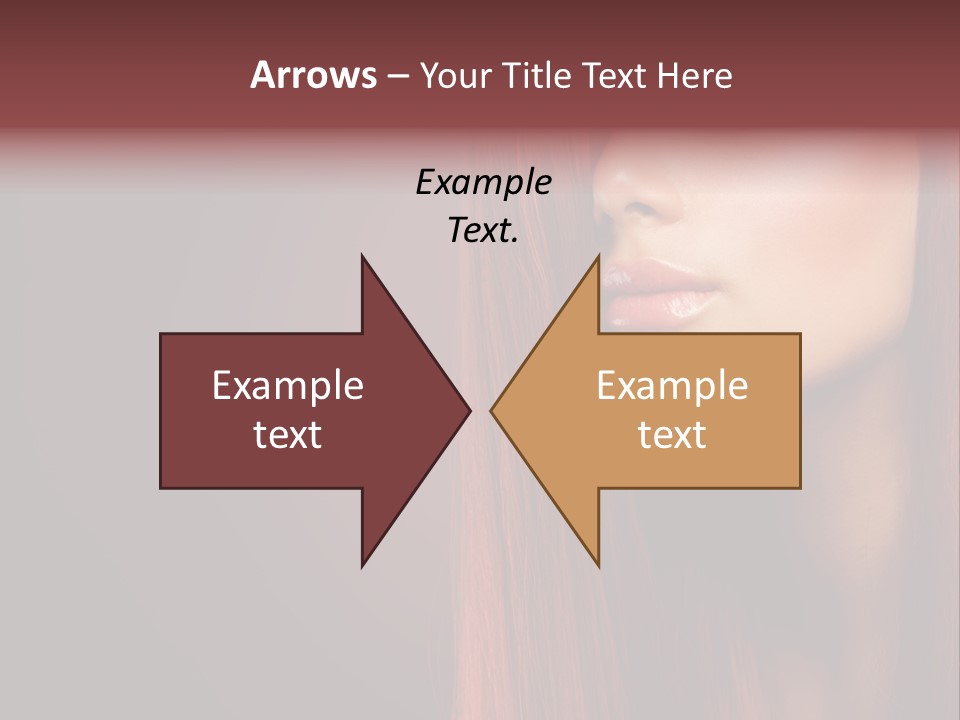 Woman Border Girl PowerPoint Template