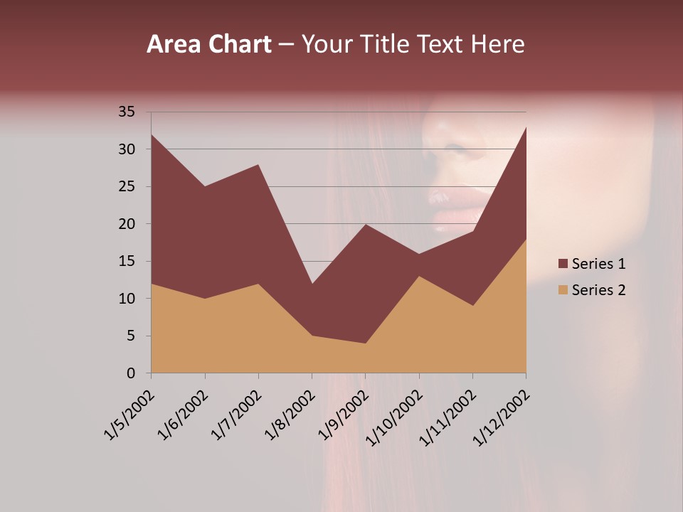 Woman Border Girl PowerPoint Template