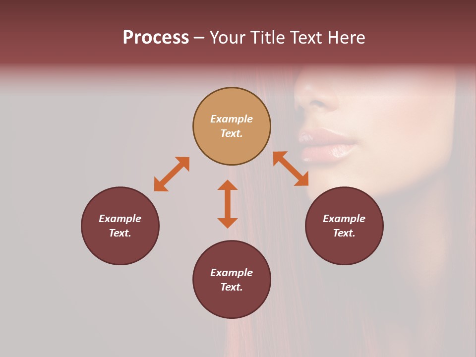 Woman Border Girl PowerPoint Template