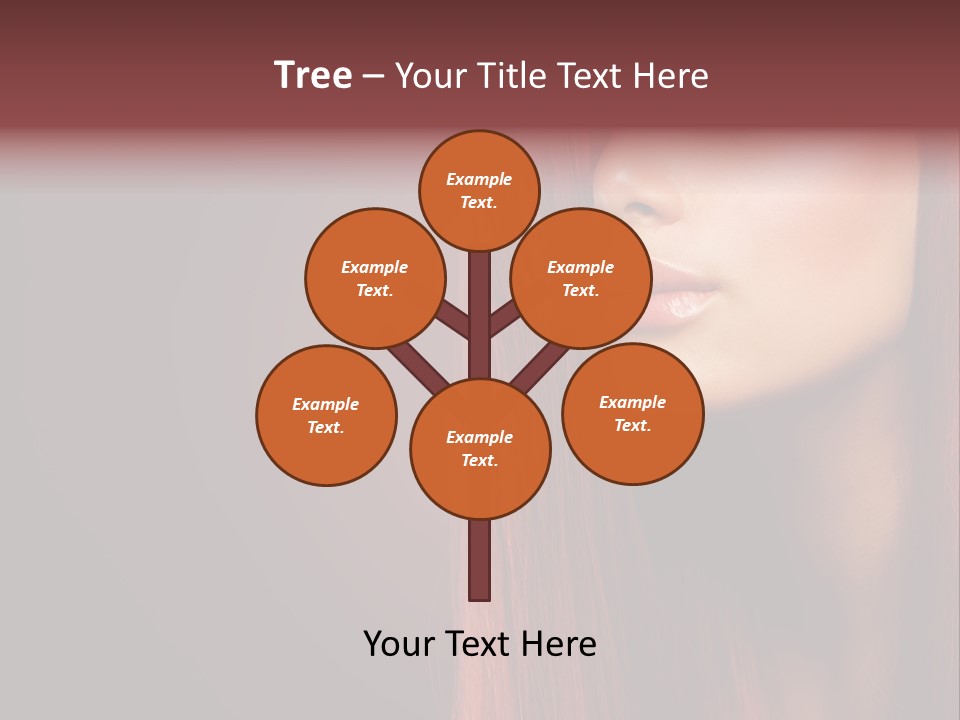 Woman Border Girl PowerPoint Template