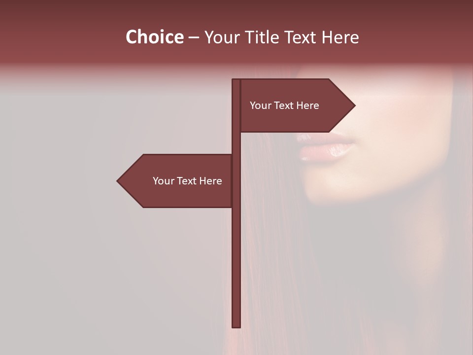 Woman Border Girl PowerPoint Template