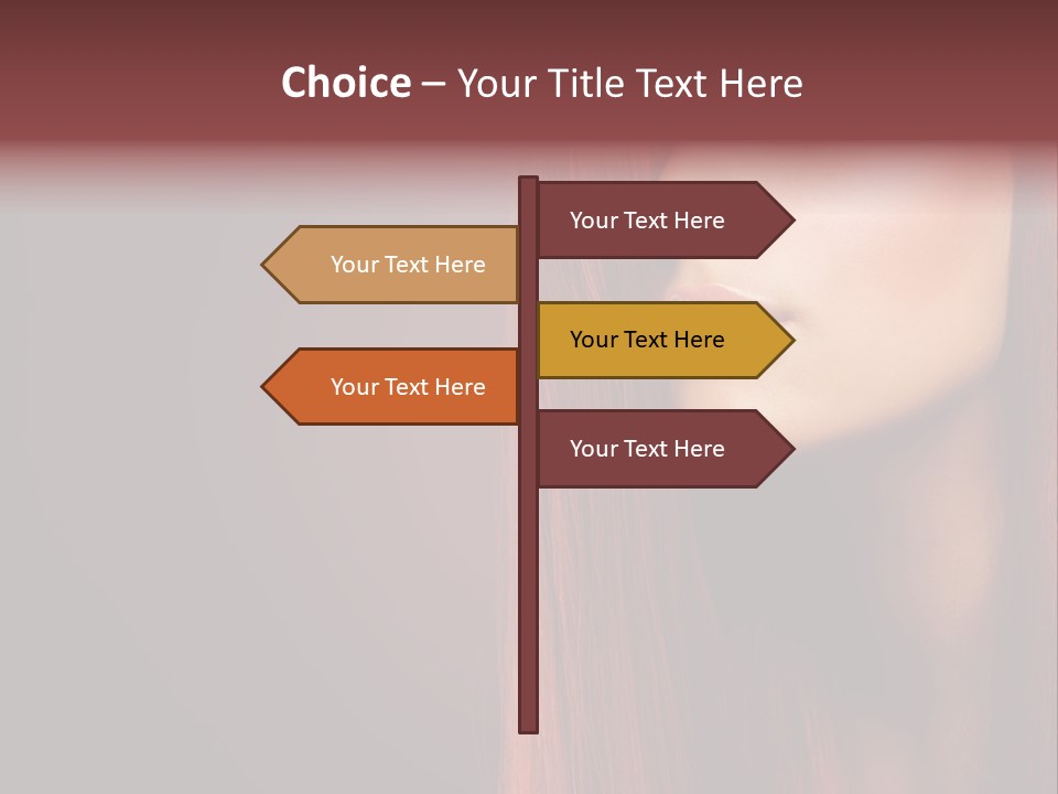 Woman Border Girl PowerPoint Template