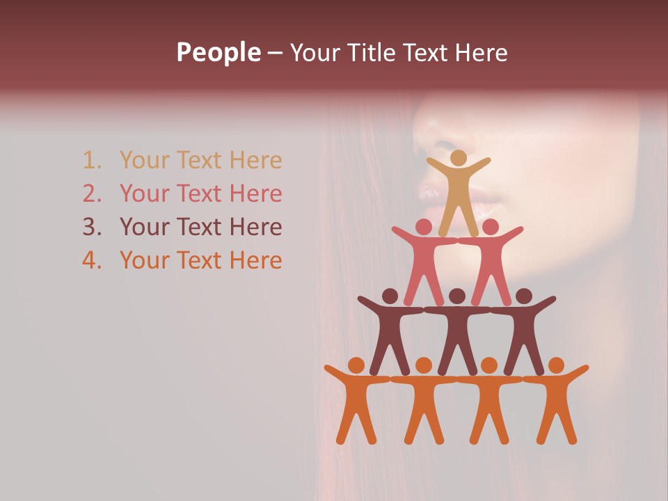 Woman Border Girl PowerPoint Template