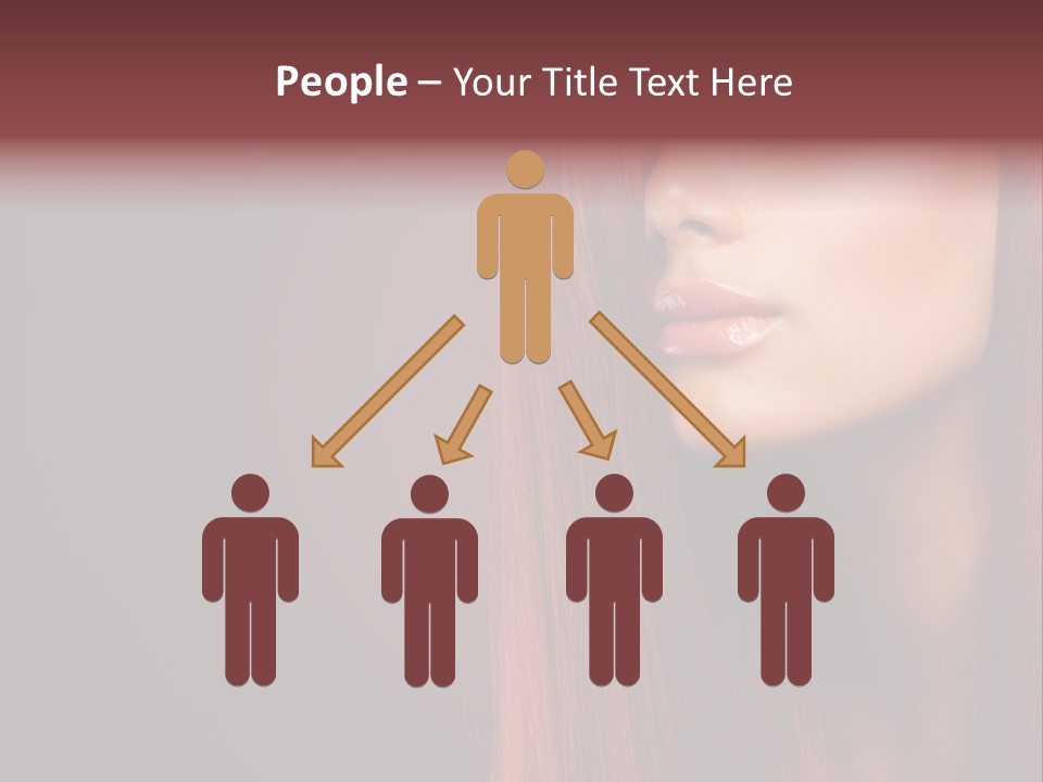 Woman Border Girl PowerPoint Template