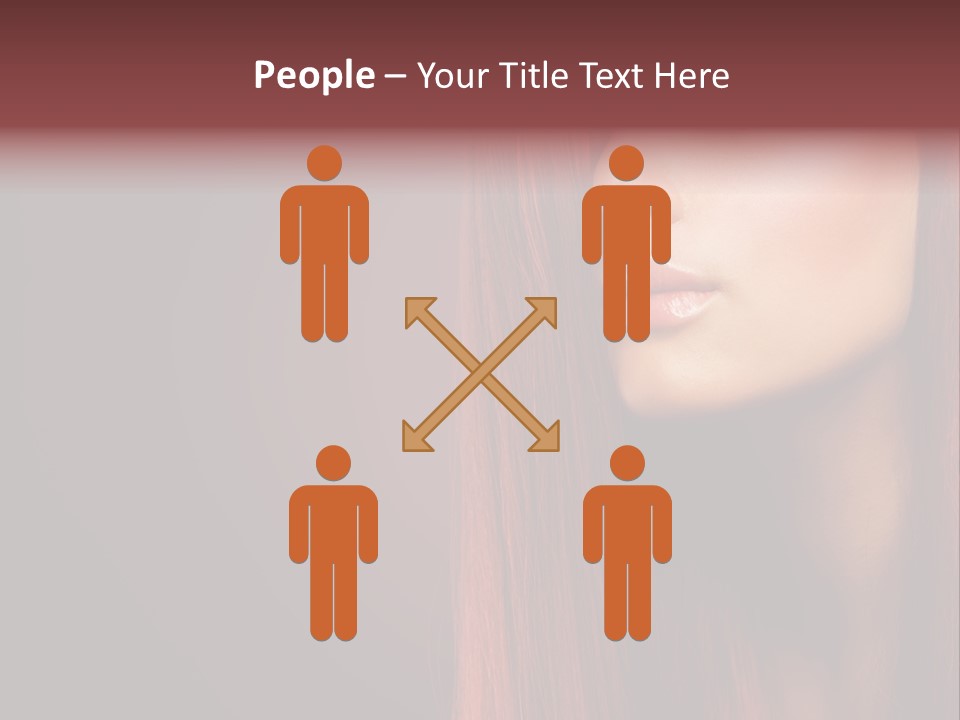 Woman Border Girl PowerPoint Template