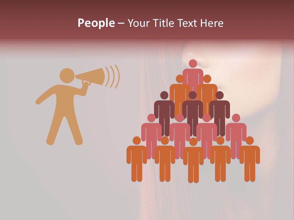 Woman Border Girl PowerPoint Template