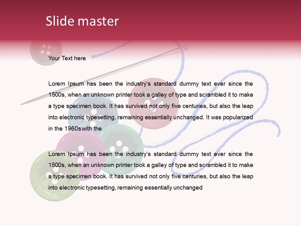 White Fashion Holes PowerPoint Template